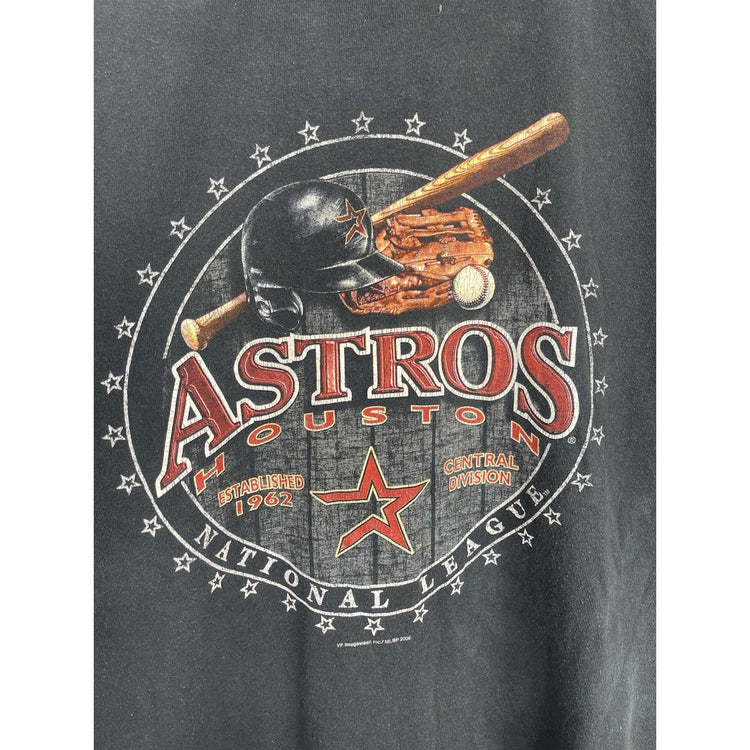 Vitnage CSA Central Division Houston Astros 2006 Black T-shirt Size X-Large
