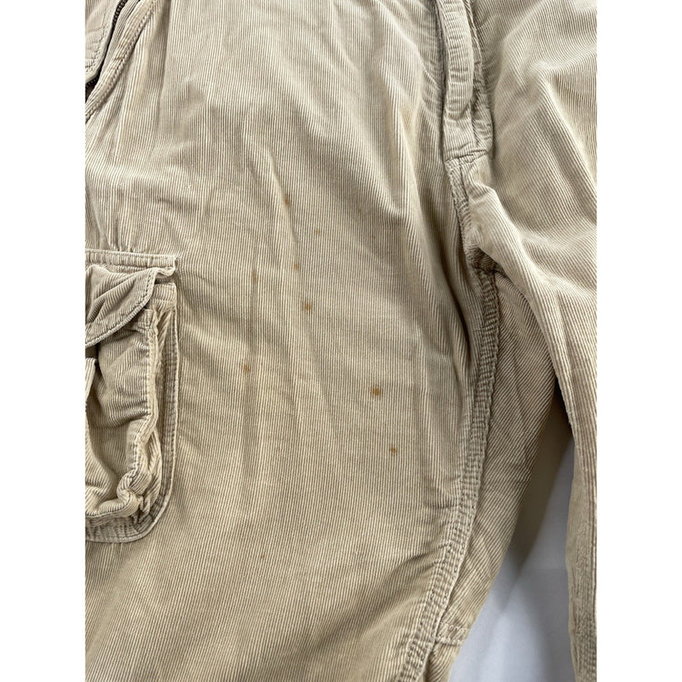 Mens Polo Ralph Lauren Size 38X30 Beige Corduroy Pants