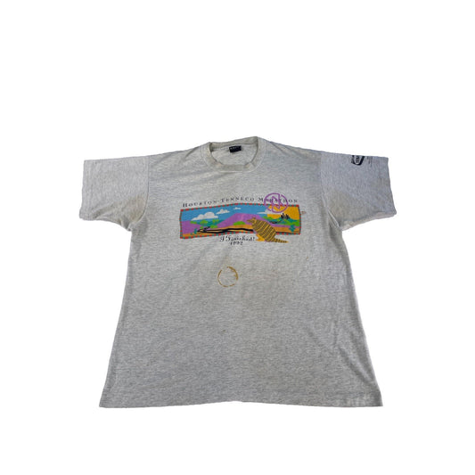 Mens Vintage 1992 Houston Tenneco Marathon Graphic T-Shirt Size XL
