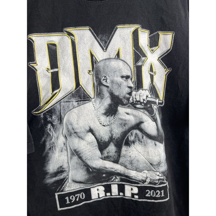Men’s VTG Pro Club Heavyweight DMX Tribute Graphic Black T Shirt Sz 3XL