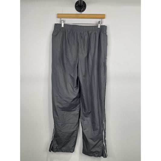 Mens Vintage/Y2k Dark Grey/white Size Medium Track Sweatpants