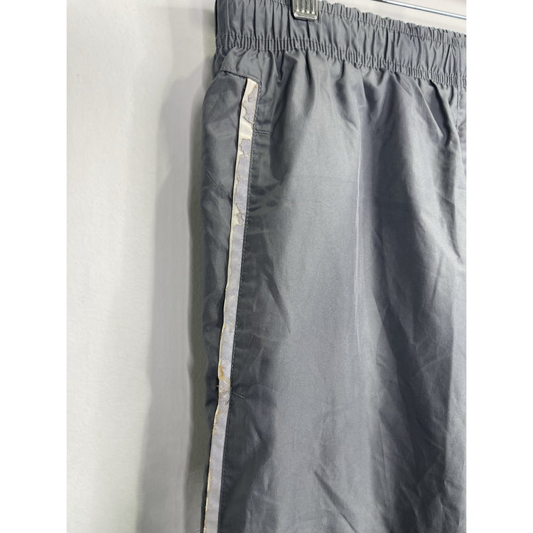 Mens Vintage/Y2k Dark Grey/white Size Medium Track Sweatpants