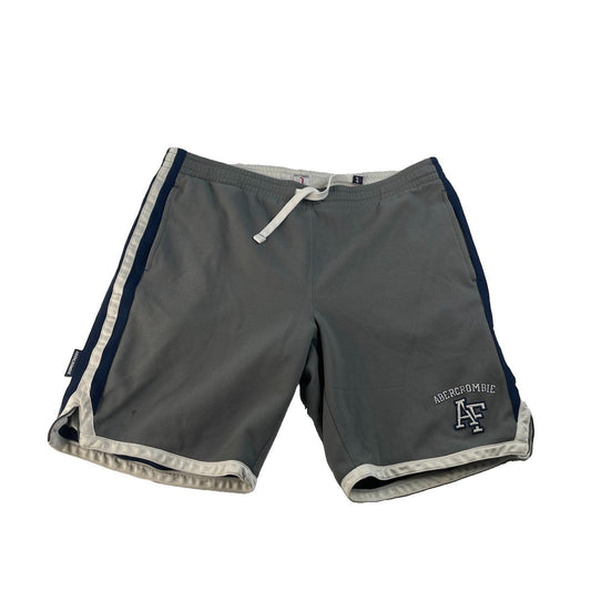 Mens Abercrombie & Fitch Gray Basketball Shorts Size Large