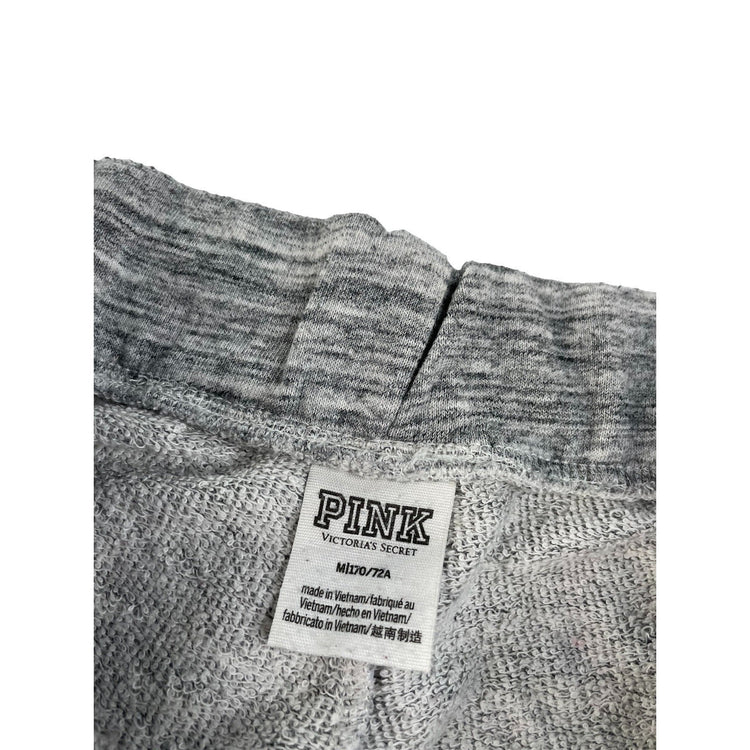 Women's PINK Victoria's Secret Grey Marled Jogger Pants, Size M