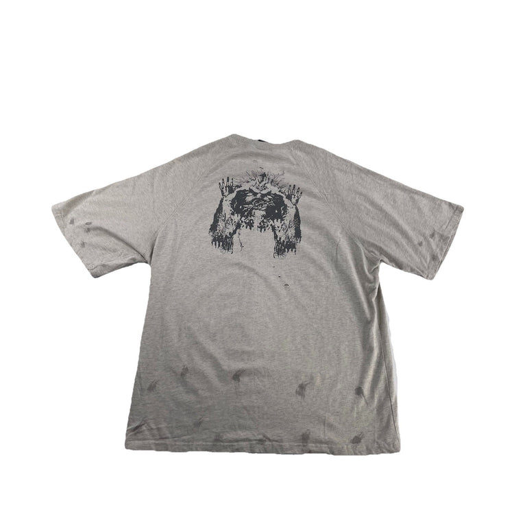 Mens Vintage T Shirt Xl Light Gray Jesus Graphic