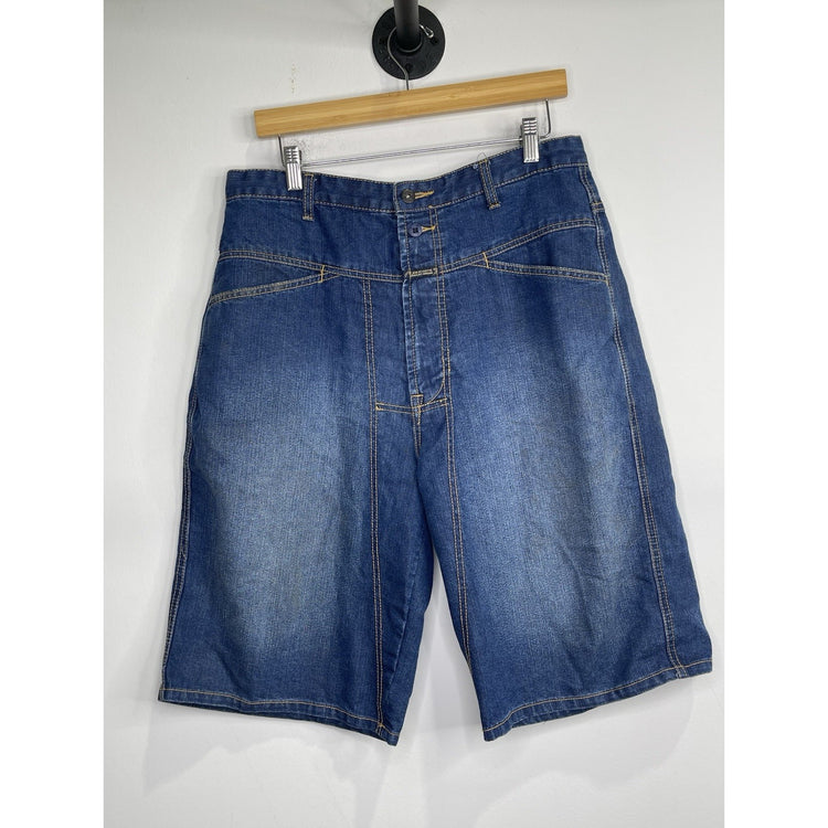 Le Jean De Marithe Francois Girbaud Shorts Mens 34 Blue Denim VTG
