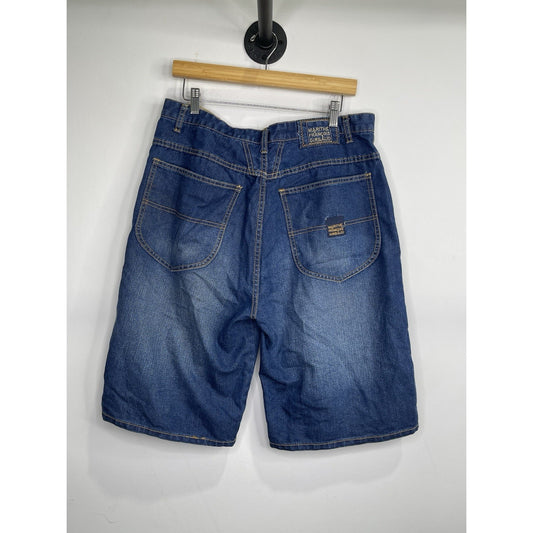 Le Jean De Marithe Francois Girbaud Shorts Mens 34 Blue Denim VTG