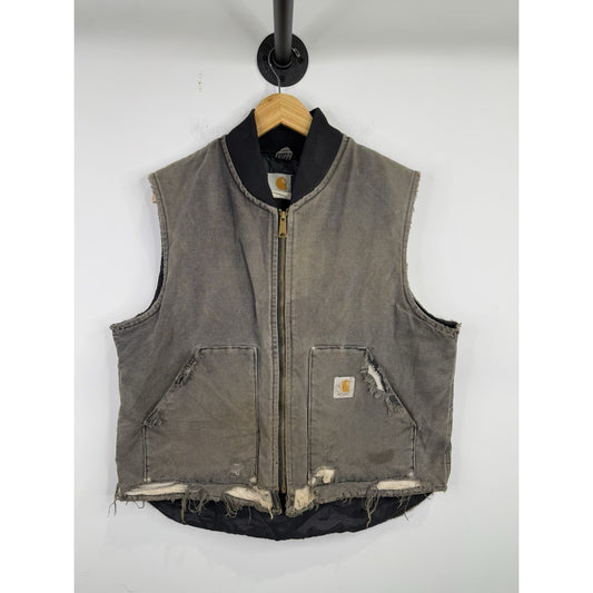 Mens Vintage Distressed Carhartt Vest Size Xl
