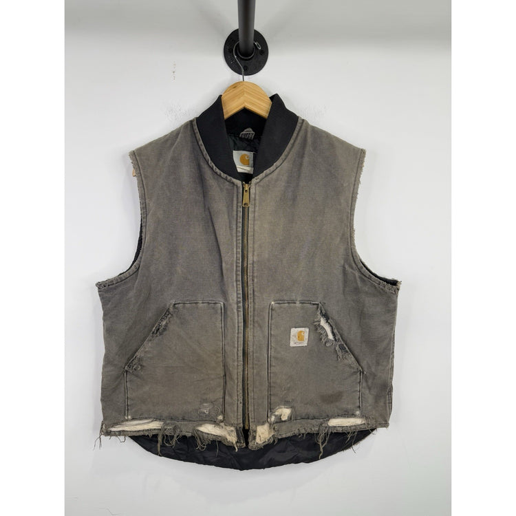 Mens Vintage Distressed Carhartt Vest Size Xl