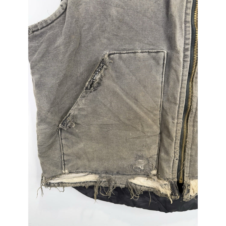 Mens Vintage Distressed Carhartt Vest Size Xl