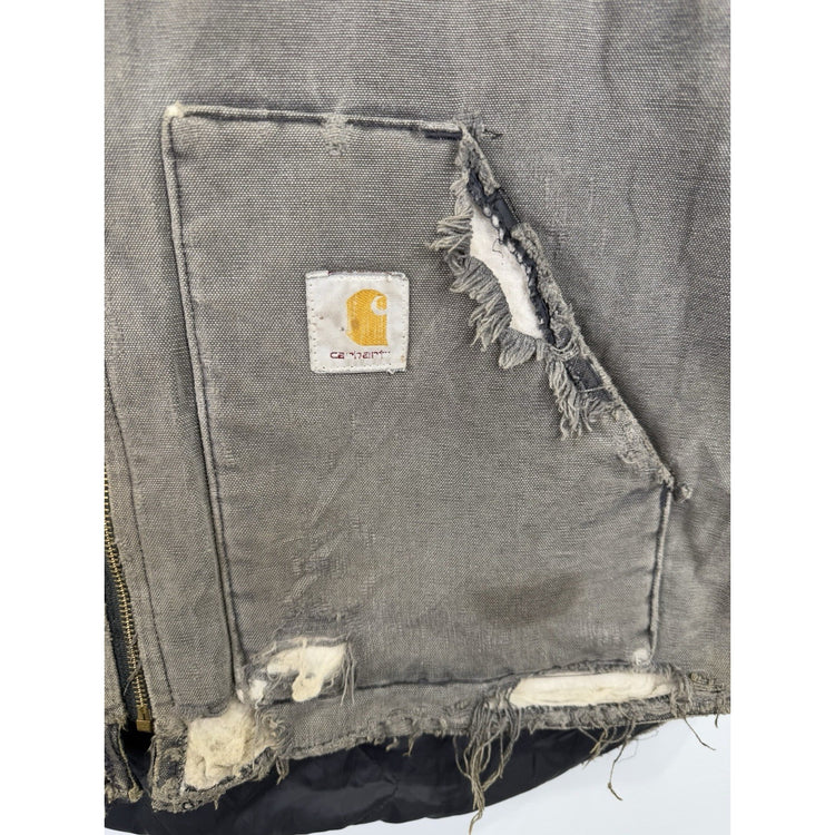Mens Vintage Distressed Carhartt Vest Size Xl