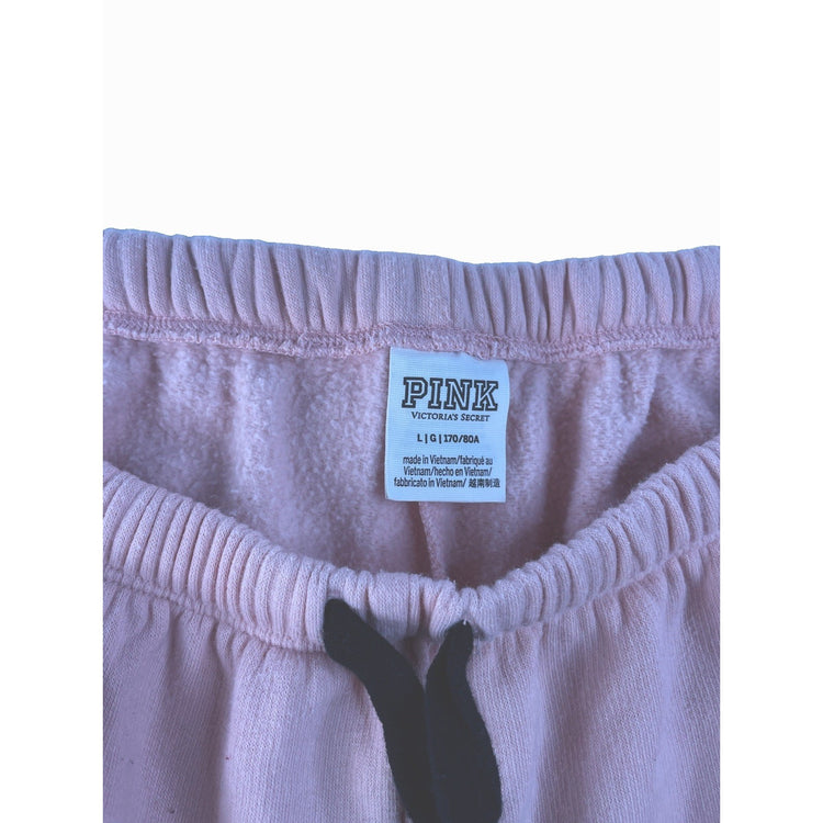 Women's Victoria's Secret Pink Light Pink Cuffed Jogger Sweatpants Size L