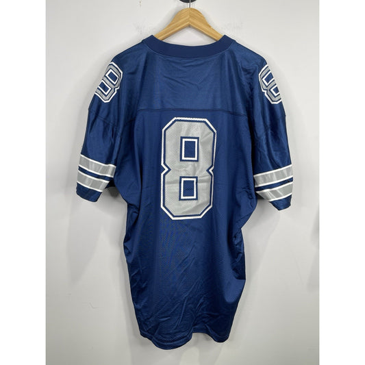 Vintage Men's TROY AIKMAN Dallas Cowboys Navy Blue CHAMPION Jersey 52