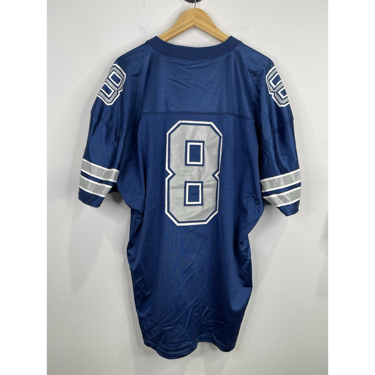 Vintage Men's TROY AIKMAN Dallas Cowboys Navy Blue CHAMPION Jersey 52