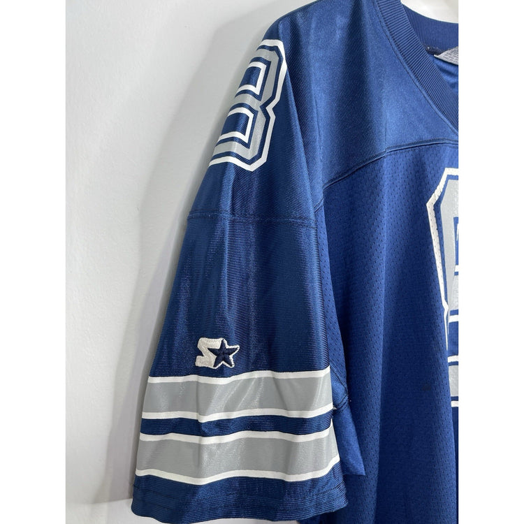 Vintage Men's TROY AIKMAN Dallas Cowboys Navy Blue CHAMPION Jersey 52