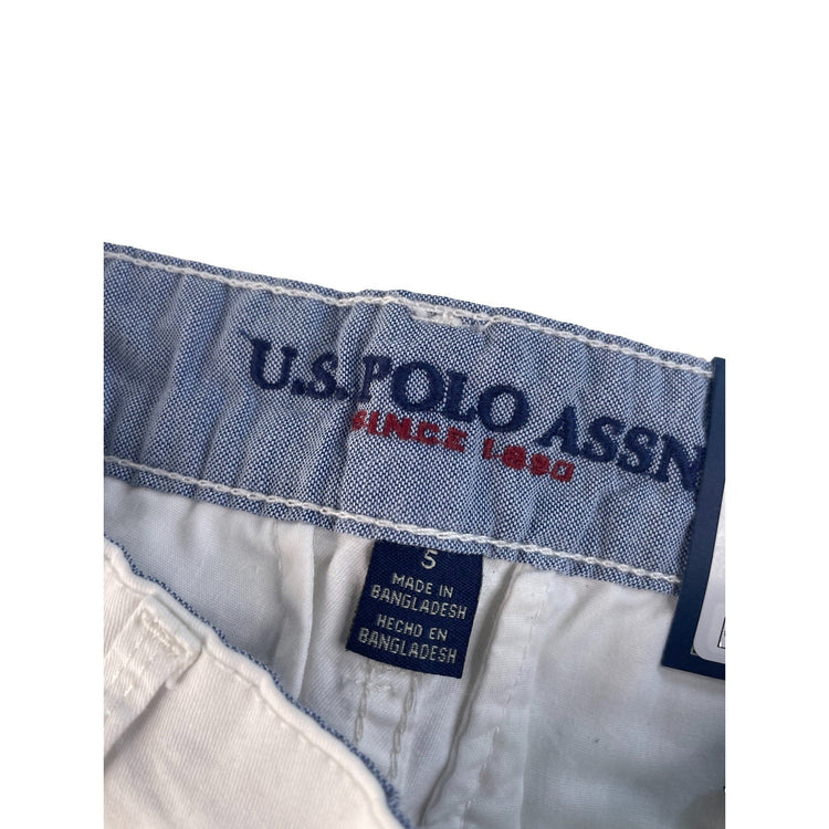 Womens U.S. Polo ASSN. White Chino Shorts Size 5