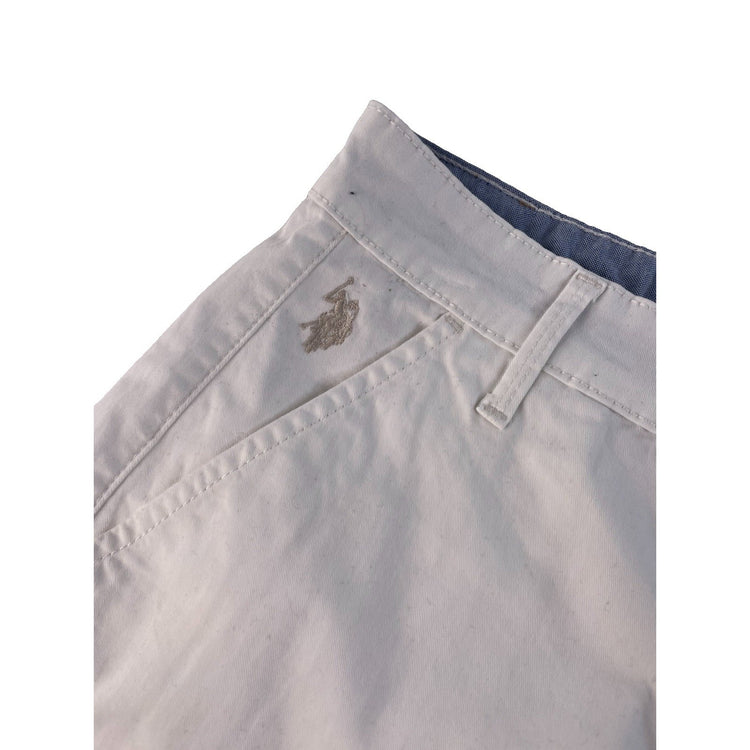 Womens U.S. Polo ASSN. White Chino Shorts Size 5