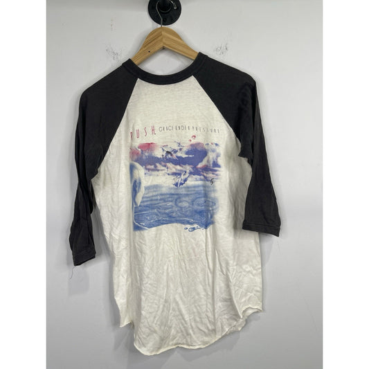 Rush Vintage 1984 Grace Under Pressure Raglan Baseball Style Concert Shirt Sz L