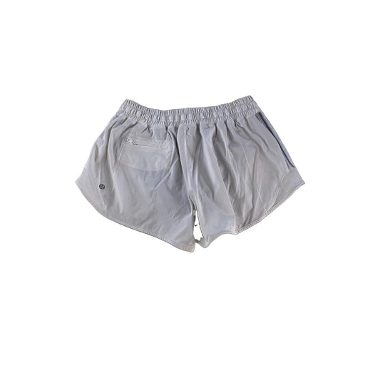 Womens Lululemon White Taupe Beige Athletic Shorts SIZE 8