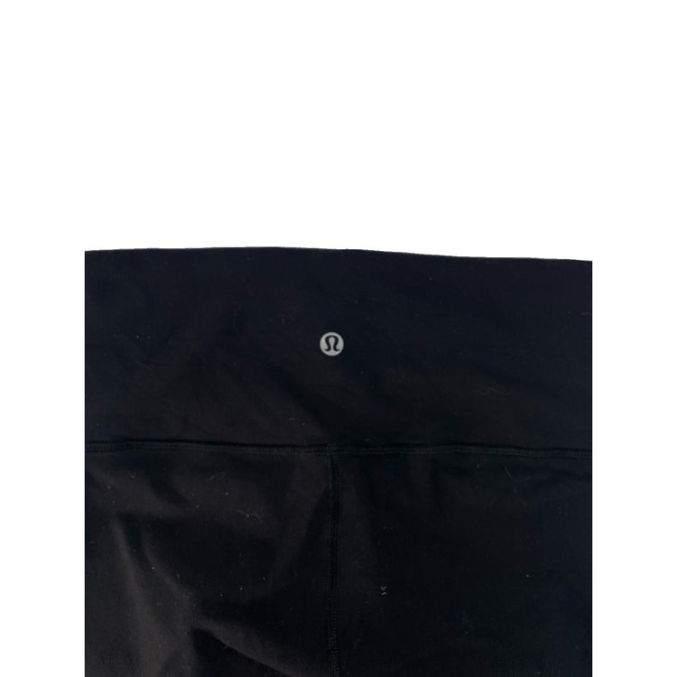 Womens Lululemon Black High Rise Crop Workout Yoga Leggings Pants SIZE 6