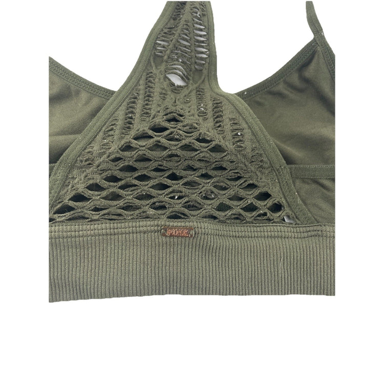 Womens Victoria’s Secret PINK Green Sports Bra Size XS
