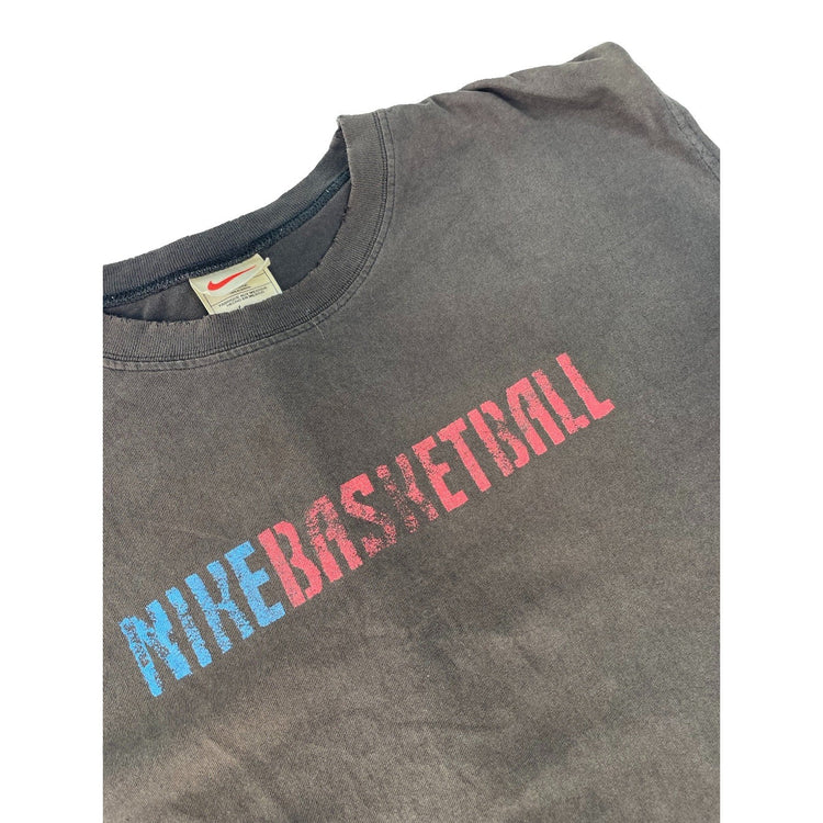 Men's Vintage Nike Basketball Sleeveless Muscle Tank Gray Size XXL