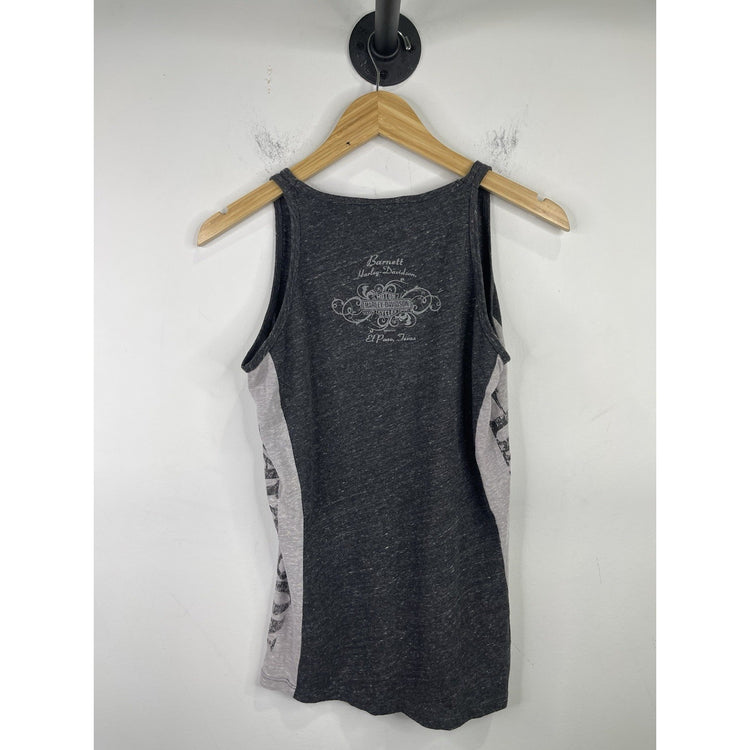 Harley Davidson Tank Top Womens L Classic Ride Paducah KY Sleeveless Gray Black