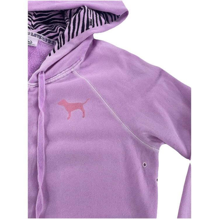 Women’s PINK Victoria Secret Regular Light Purple Zip Up Jacket Size S