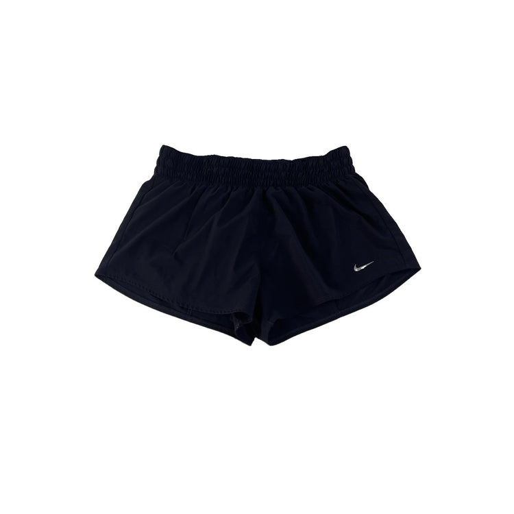 Women's Nike Dri-Fit Athletic Running Shorts, Solid Black, Size M