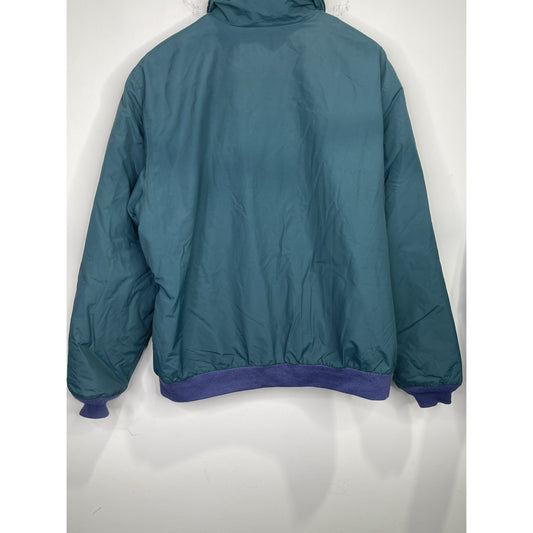 Vintage Men’s LL Bean Jacket Full Zip Blue Logo 90s Outdoor USA Sz L