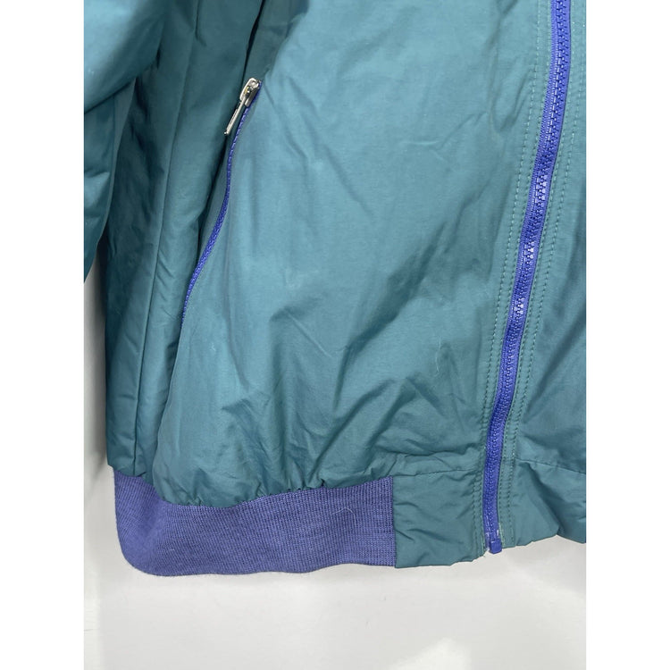 Vintage Men’s LL Bean Jacket Full Zip Blue Logo 90s Outdoor USA Sz L