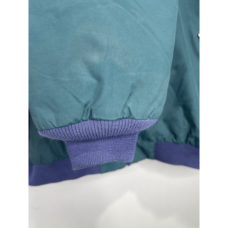 Vintage Men’s LL Bean Jacket Full Zip Blue Logo 90s Outdoor USA Sz L