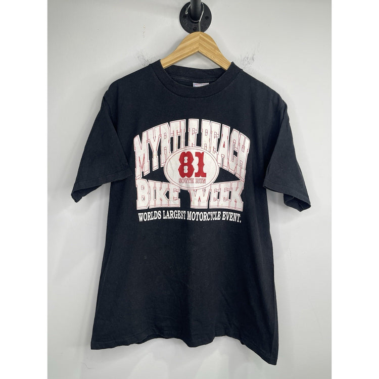 Men’s Vintage 81 South Run Myrtle Beach Bike Week Graphic T Shirt Sz L