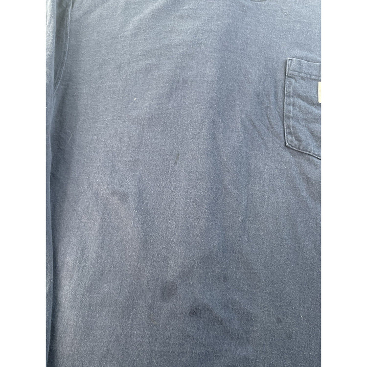 Mens Carhartt Orignal Fit Solid Dark Blue LongSLeeve Shirt Size L