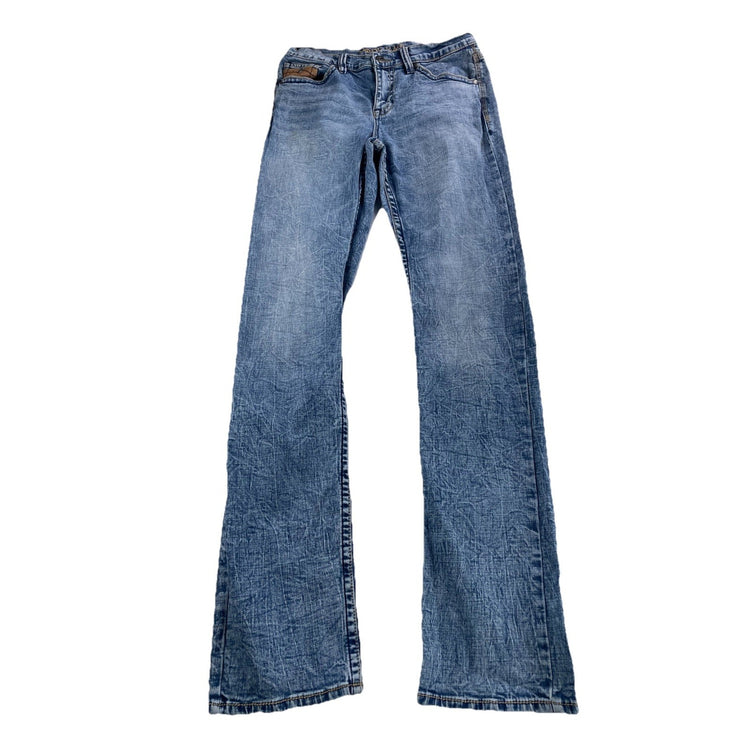 Mens Cody James Slim Straight Lightwash Blue Jeans Size 31x38