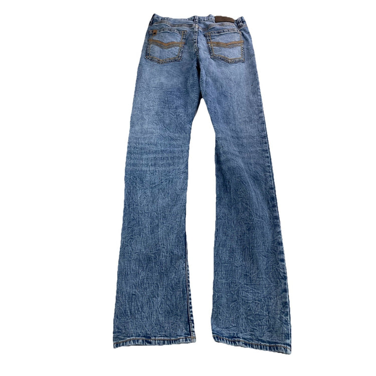 Mens Cody James Slim Straight Lightwash Blue Jeans Size 31x38
