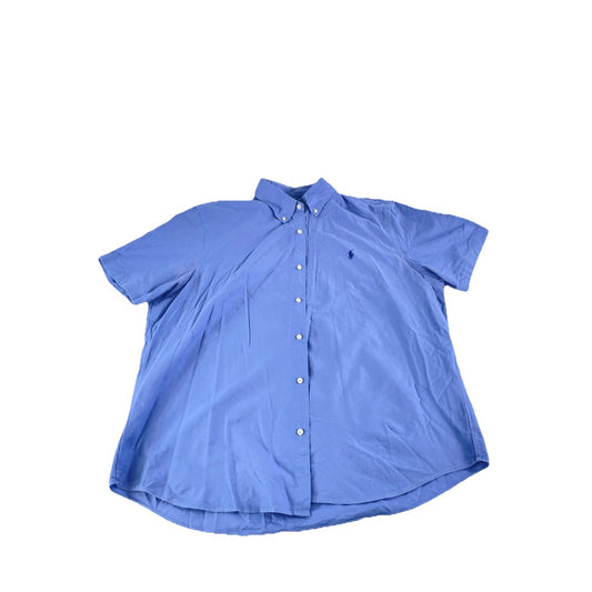 Mens Polo Ralph Lauren Blue Short Sleeve Classic Fit Shirt Size XL
