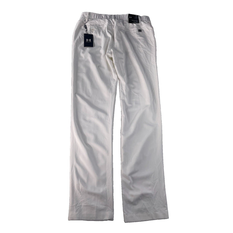 Mens Under Armour White Drive Taper Pants Size 34x32
