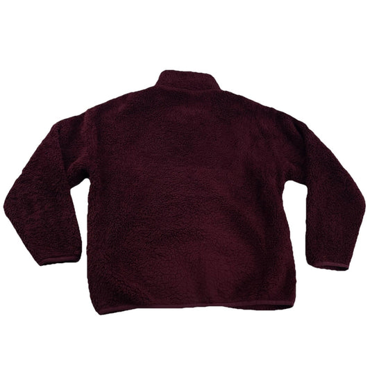 Women’s Victoria’s Secret PINK Burgundy Fleece Zip Up Jacket Size Small
