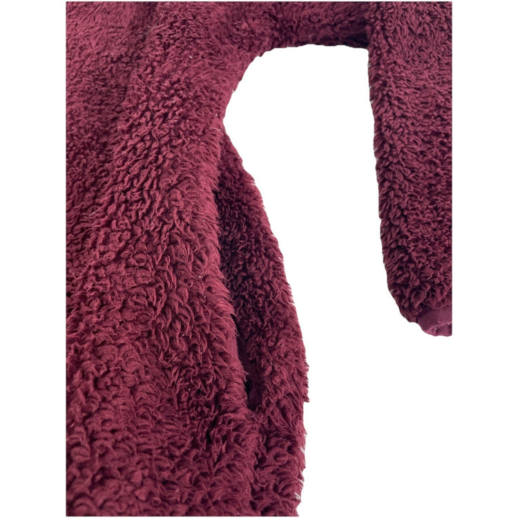 Women’s Victoria’s Secret PINK Burgundy Fleece Zip Up Jacket Size Small