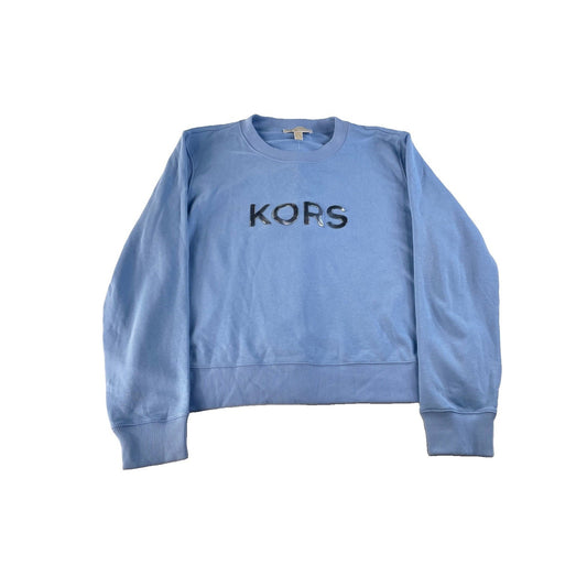 Women's Michael Kors Light Blue Crewneck Sweatshirt Size XL