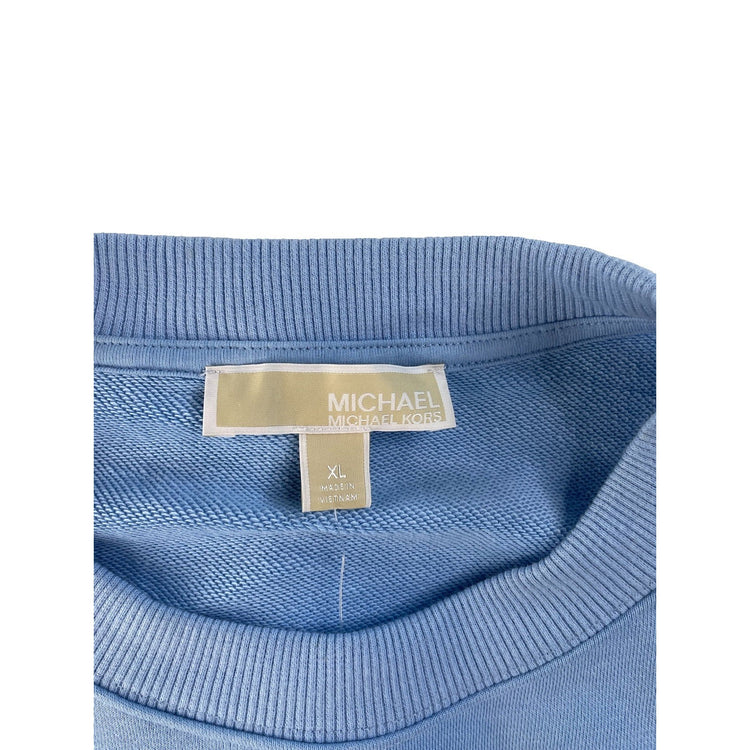Women's Michael Kors Light Blue Crewneck Sweatshirt Size XL