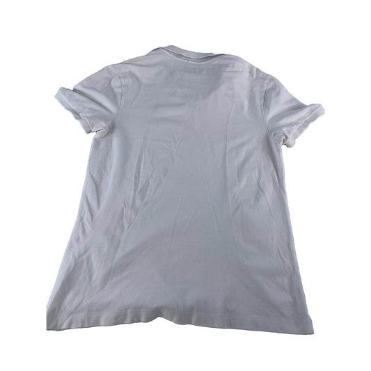 Womens Abercrombie & Fitch White Stretch Polo Shirt Size Medium