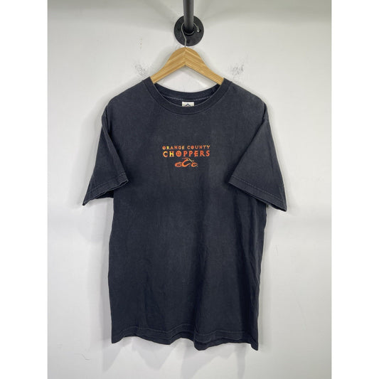 Men’s Vintage Orange Graphic Orange County Choppers Black T Shirt Sz L