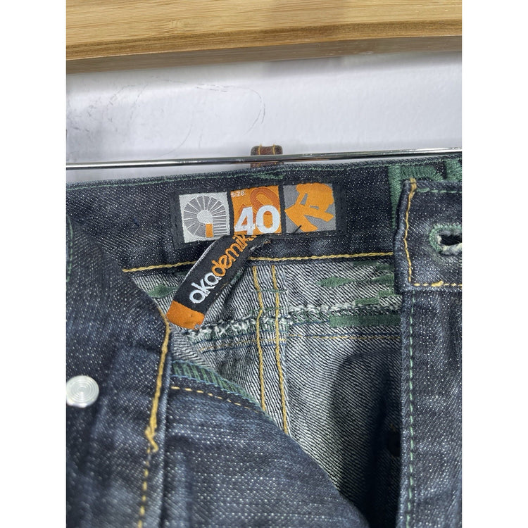 Men’s Vtg Y2K Streetwear Southwester Fiesta Warrior Baggy Wide Leg Jeans 40x37