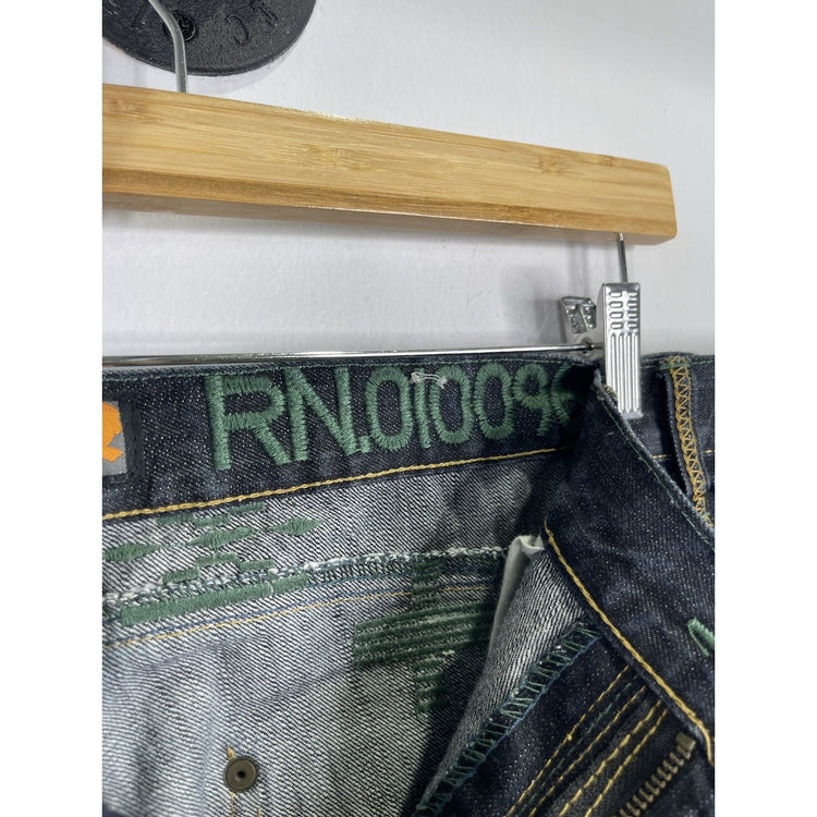 Men’s Vtg Y2K Streetwear Southwester Fiesta Warrior Baggy Wide Leg Jeans 40x37