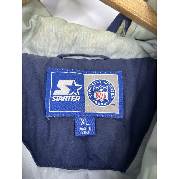 Vintage Men’s Heavyweight Blue Dallas Cowboys Starter Jacket Pullover XL