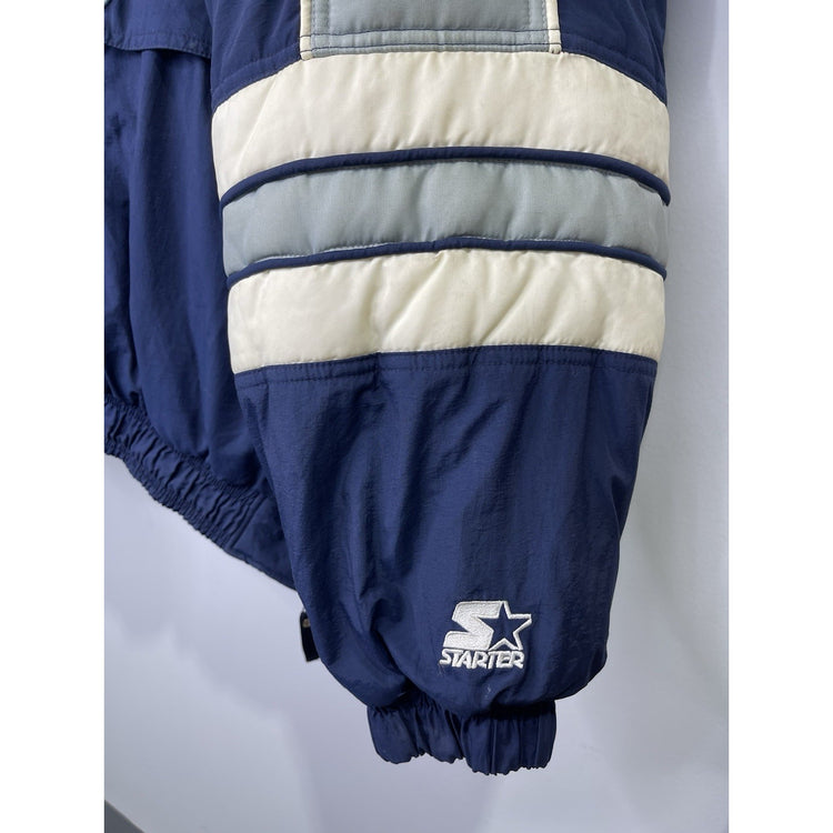 Vintage Men’s Heavyweight Blue Dallas Cowboys Starter Jacket Pullover XL