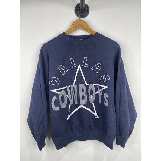 Mens Vintage 1993 Blue Dallas Cowboys Sweatshirt Crewneck Size M