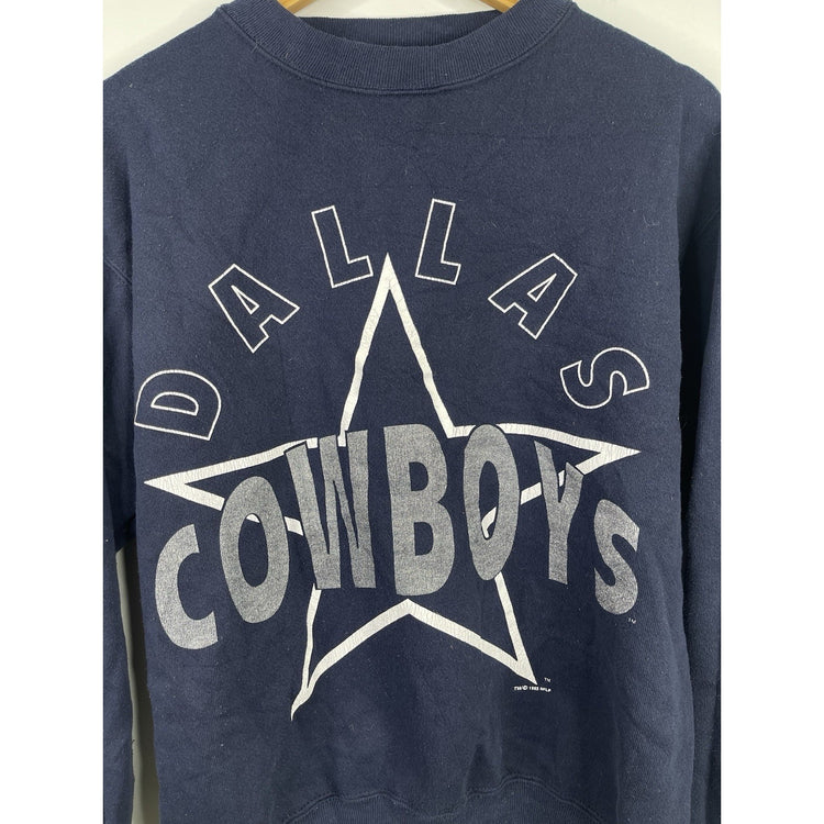 Mens Vintage 1993 Blue Dallas Cowboys Sweatshirt Crewneck Size M
